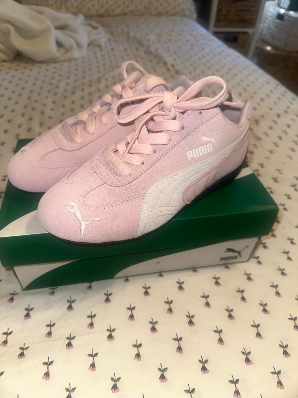 Puma Women’s Light Pink Suede Speedcat OG